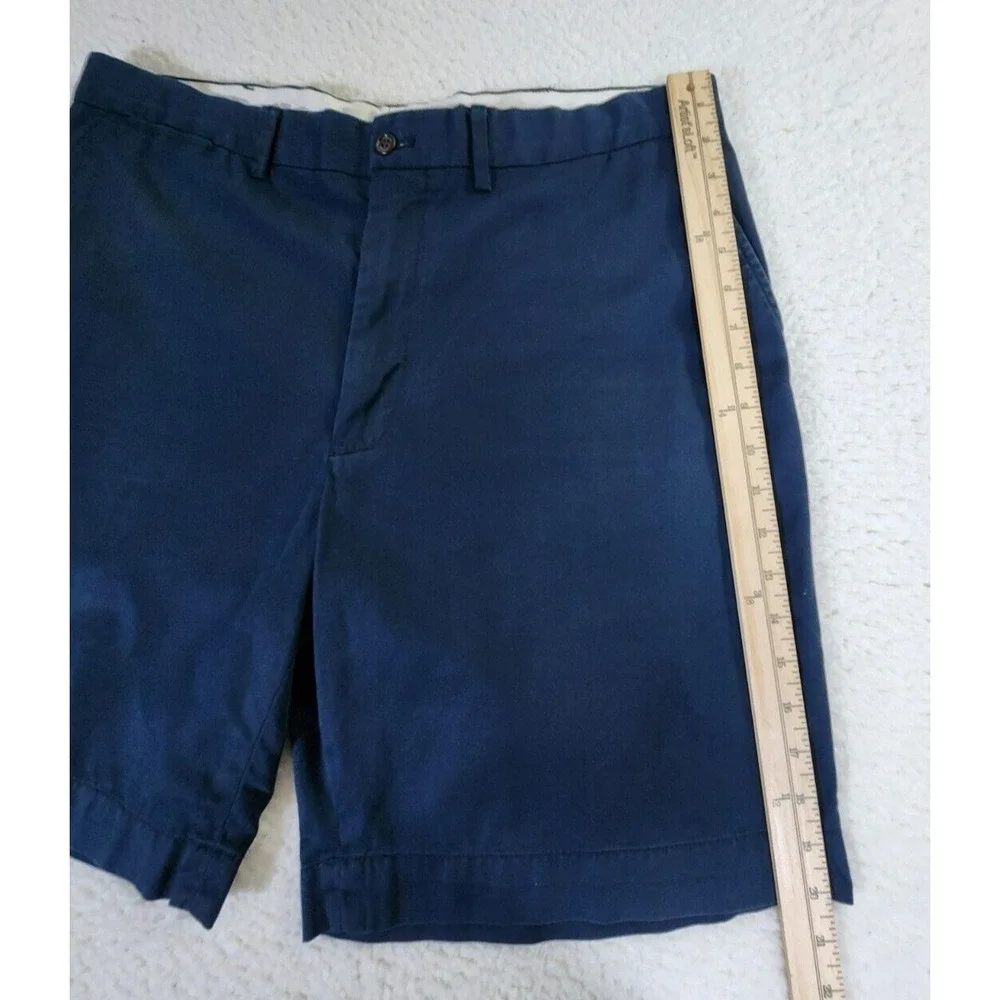 Polo Ralph‎ Lauren Classic Fit Chino Shorts Men's 38 Blue Cotton Flat Front